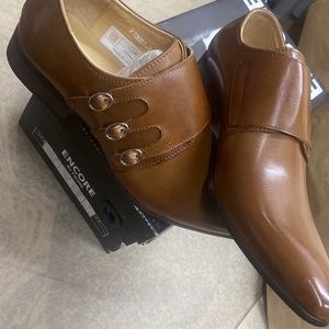 NWB Encore by Fiesso Leather authentic Shoes Sz 7 40 FI3051 tan